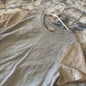 A New Day Sequin Sleeve Tee